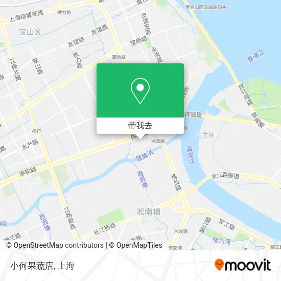 小何果蔬店地图