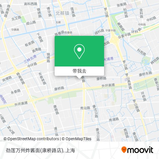 劲莲万州炸酱面(康桥路店)地图