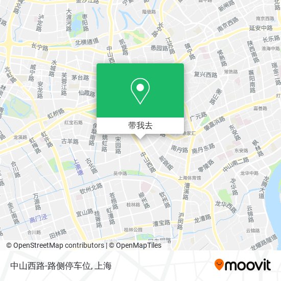 中山西路-路侧停车位地图