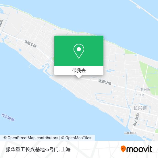 振华重工长兴基地-5号门地图