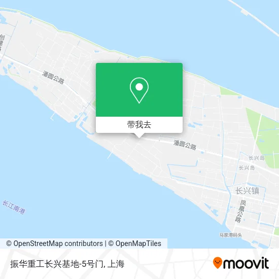 振华重工长兴基地-5号门地图