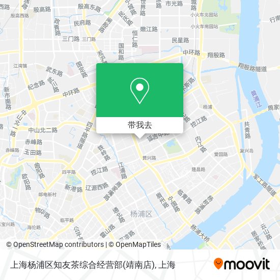 上海杨浦区知友茶综合经营部(靖南店)地图