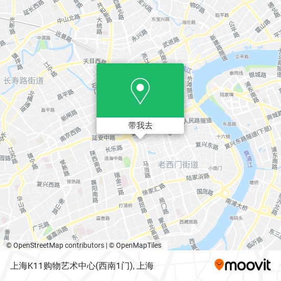 上海K11购物艺术中心(西南1门)地图