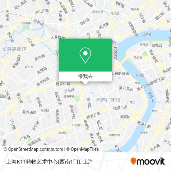上海K11购物艺术中心(西南1门)地图