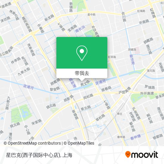 星巴克(西子国际中心店)地图