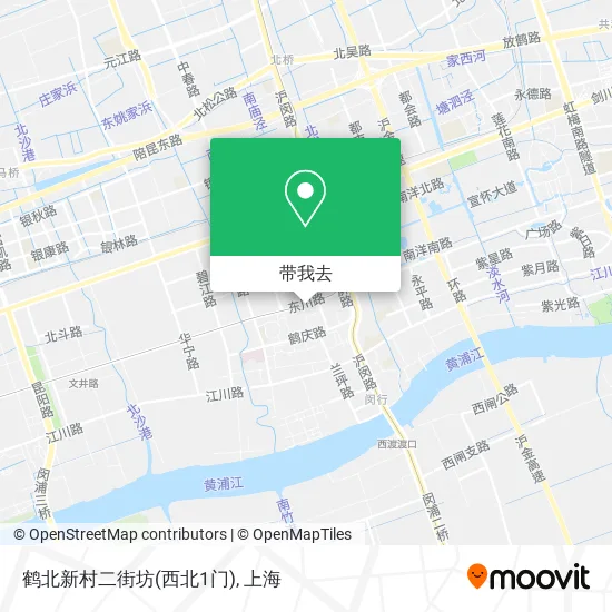 鹤北新村二街坊(西北1门)地图