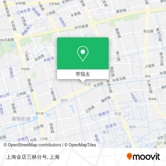 上海金店三林分号地图