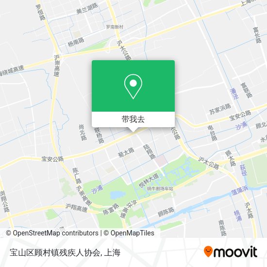 宝山区顾村镇残疾人协会地图
