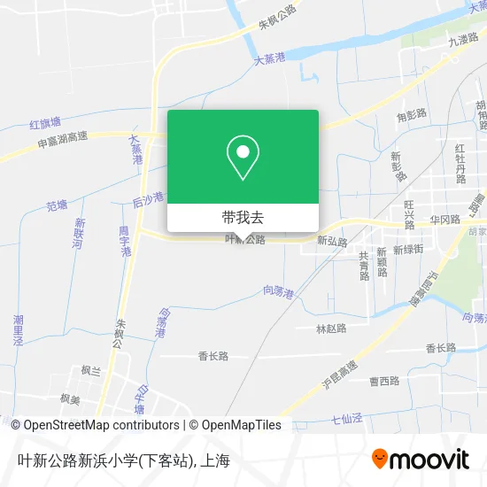 叶新公路新浜小学(下客站)地图