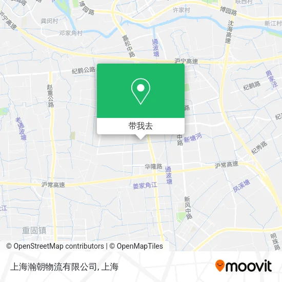 上海瀚朝物流有限公司地图