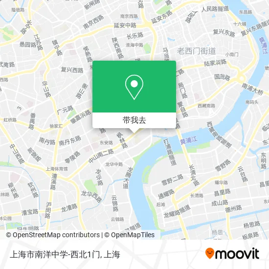 上海市南洋中学-西北1门地图
