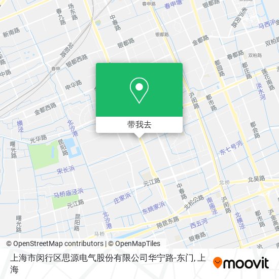 上海市闵行区思源电气股份有限公司华宁路-东门地图