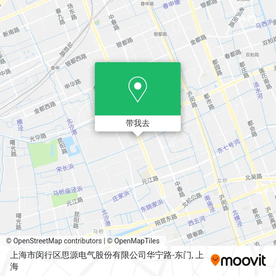 上海市闵行区思源电气股份有限公司华宁路-东门地图