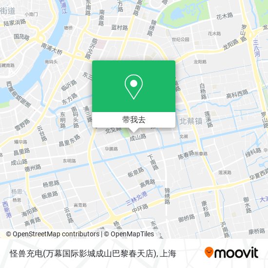 怪兽充电(万幕国际影城成山巴黎春天店)地图