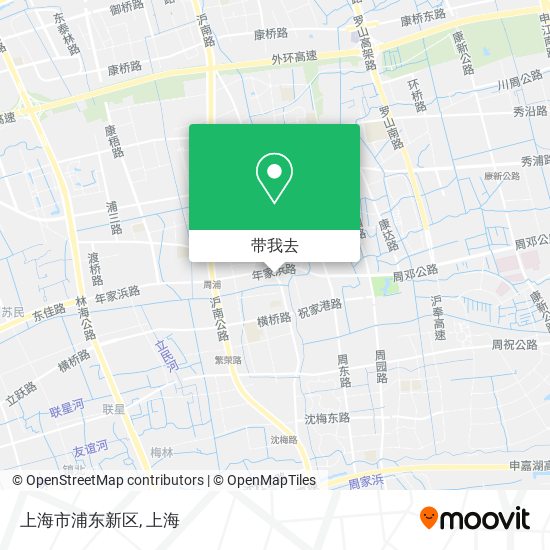 上海市浦东新区地图
