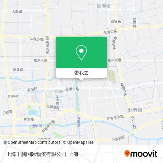 上海丰鹏国际物流有限公司地图