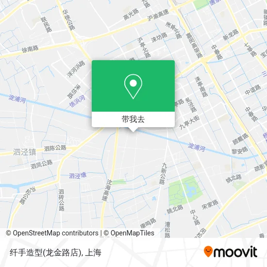 纤手造型(龙金路店)地图