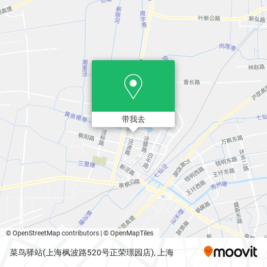 菜鸟驿站(上海枫波路520号正荣璟园店)地图