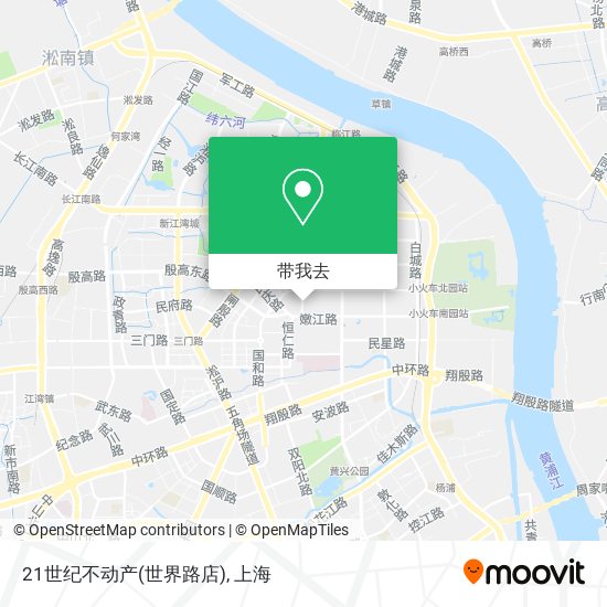 21世纪不动产(世界路店)地图