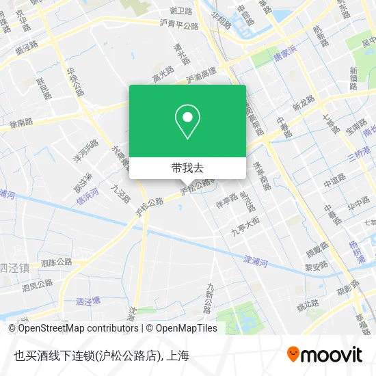 也买酒线下连锁(沪松公路店)地图