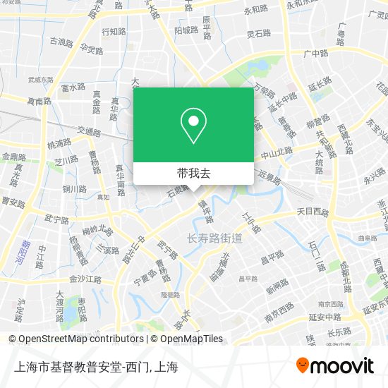 上海市基督教普安堂-西门地图