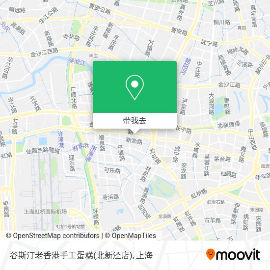 谷斯汀老香港手工蛋糕(北新泾店)地图