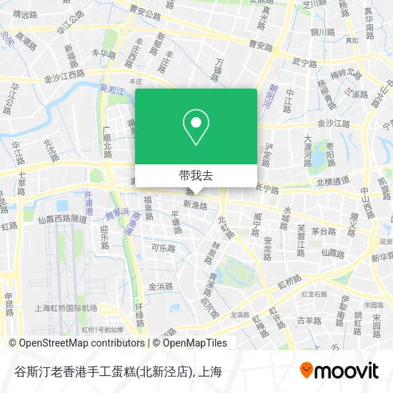 谷斯汀老香港手工蛋糕(北新泾店)地图