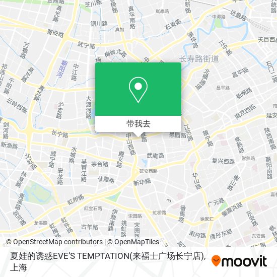 夏娃的诱惑EVE’S TEMPTATION(来福士广场长宁店)地图