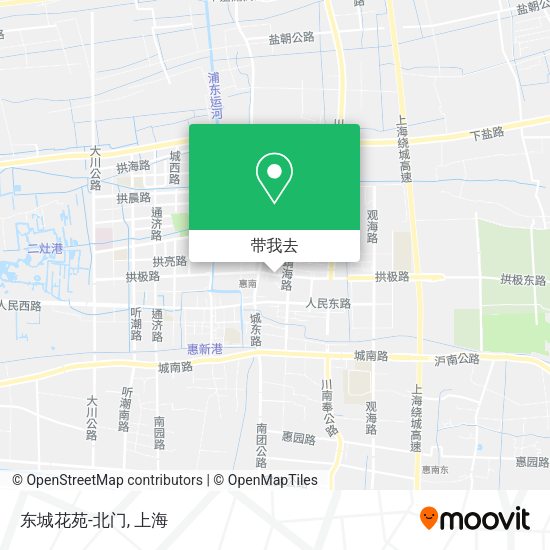 东城花苑-北门地图