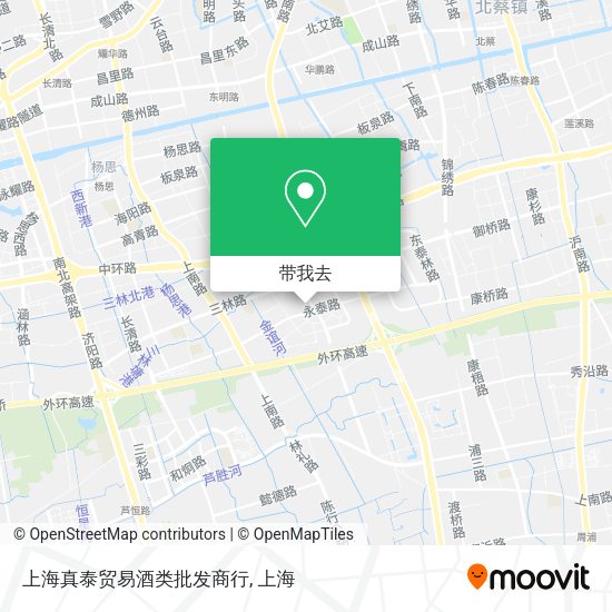 上海真泰贸易酒类批发商行地图