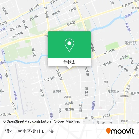 通河二村小区-北1门地图