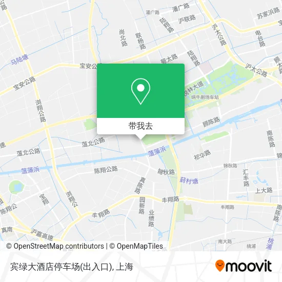 宾绿大酒店停车场(出入口)地图
