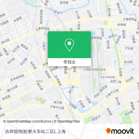 吉祥馄饨(虹桥火车站二店)地图