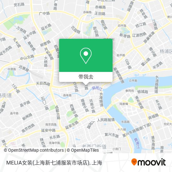 MELIA女装(上海新七浦服装市场店)地图