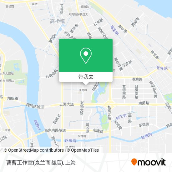 曹曹工作室(森兰商都店)地图