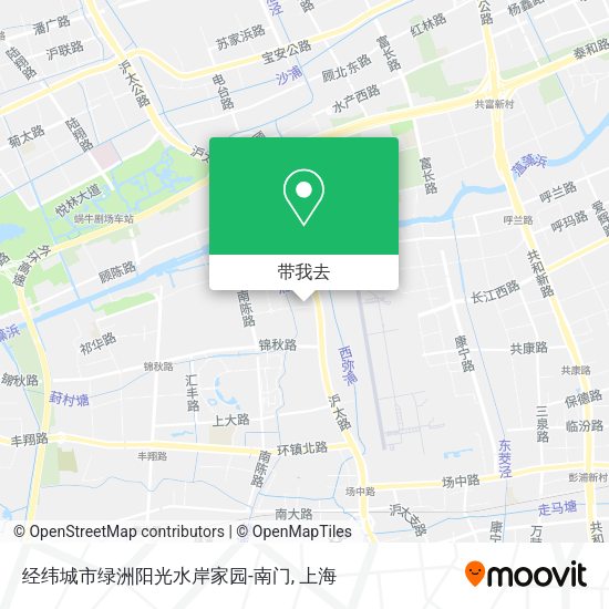 经纬城市绿洲阳光水岸家园-南门地图