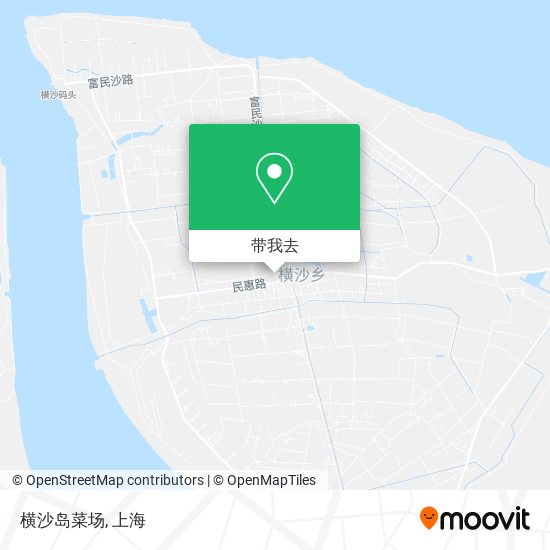 横沙岛菜场地图