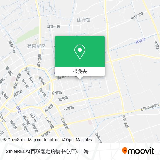 SINGRELA(百联嘉定购物中心店)地图