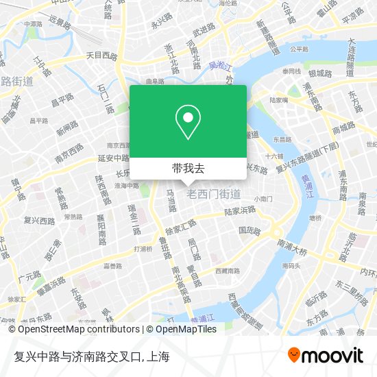 复兴中路与济南路交叉口地图