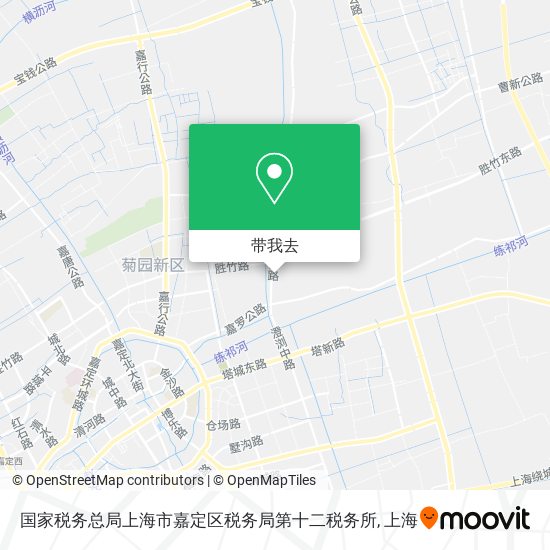 国家税务总局上海市嘉定区税务局第十二税务所地图