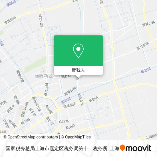 国家税务总局上海市嘉定区税务局第十二税务所地图