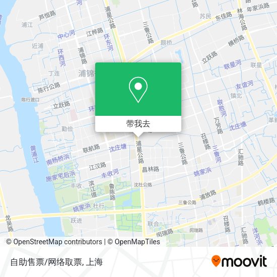 自助售票/网络取票地图