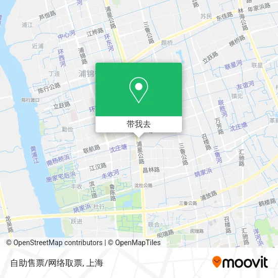 自助售票/网络取票地图