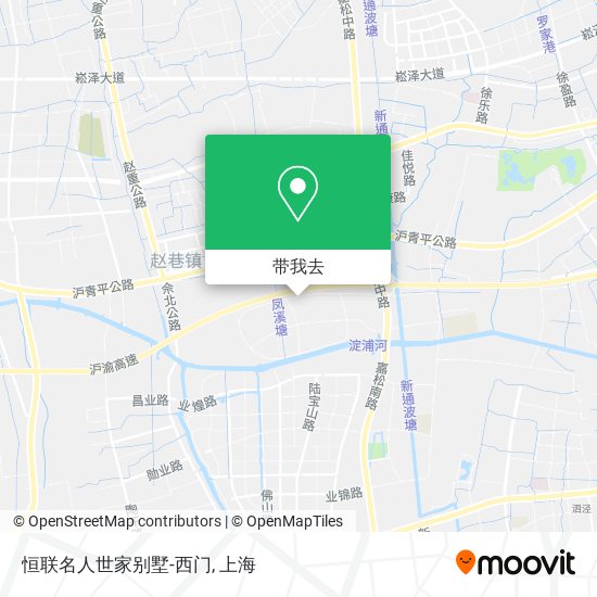 恒联名人世家别墅-西门地图