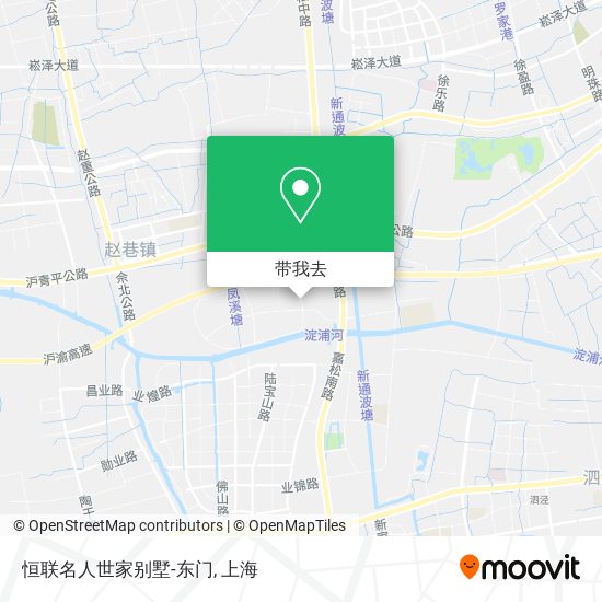 恒联名人世家别墅-东门地图