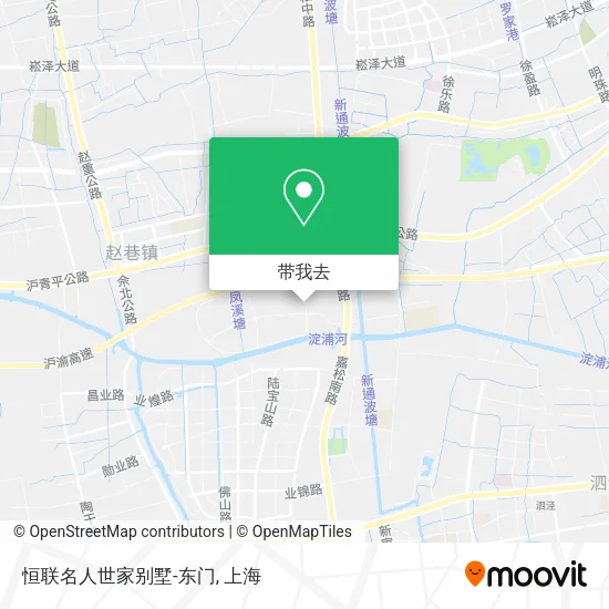 恒联名人世家别墅-东门地图