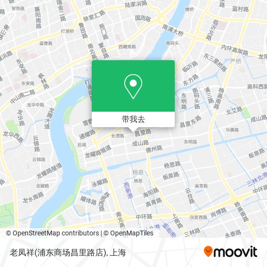 老凤祥(浦东商场昌里路店)地图