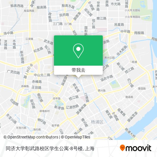 同济大学彰武路校区学生公寓-8号楼地图