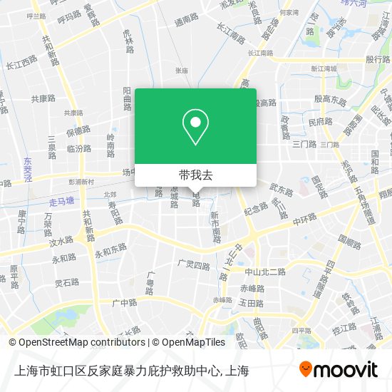上海市虹口区反家庭暴力庇护救助中心地图