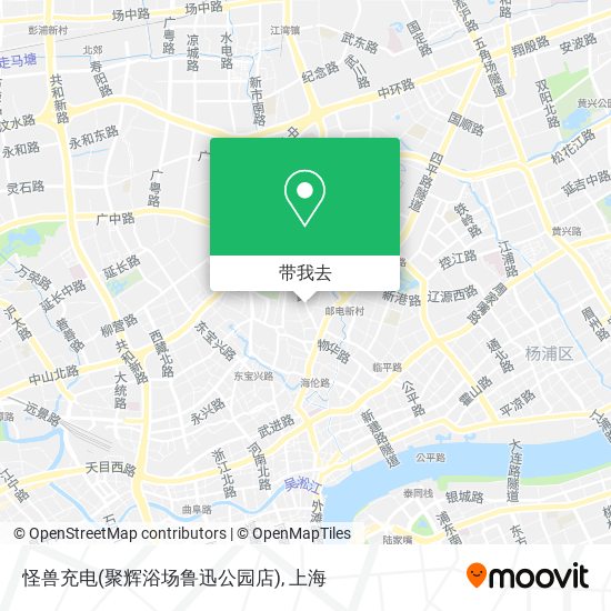 怪兽充电(聚辉浴场鲁迅公园店)地图